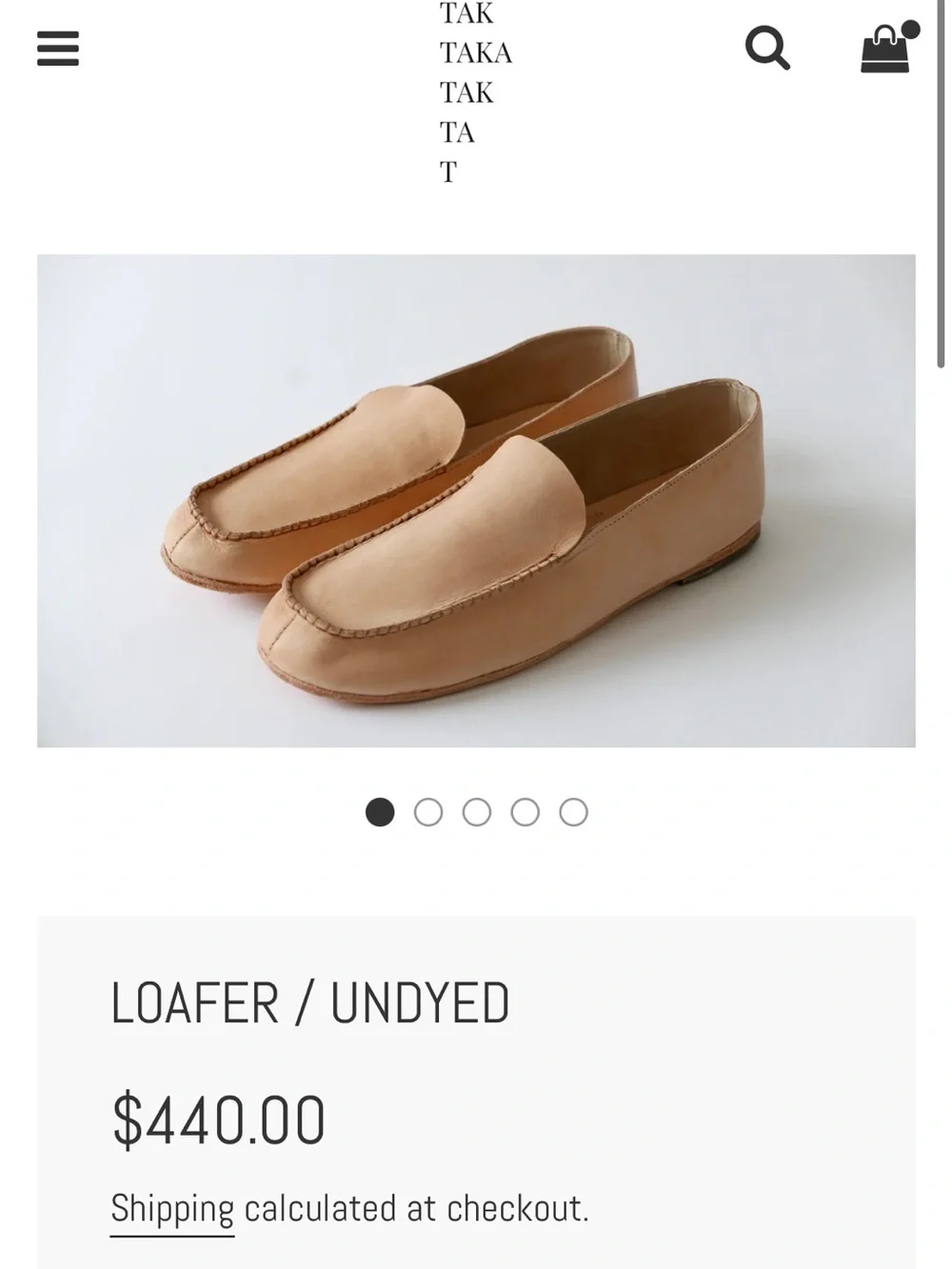 Taka Men's Suede Slip-On Loafers in Beige
